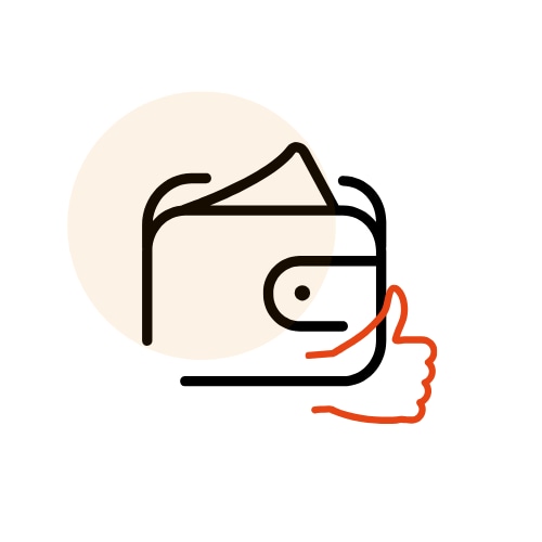 Icon portofel si mana ok NN