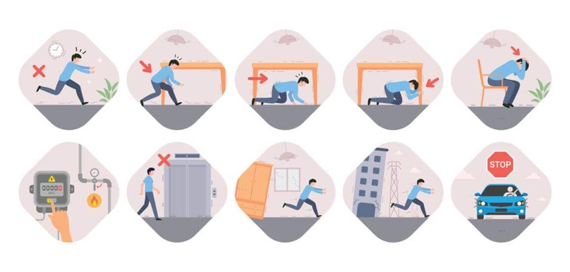 comportament adecvat cutremur