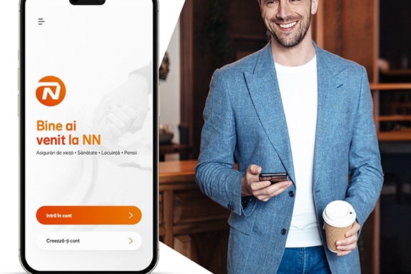 Nartea aplicatie mobile NN Direct telefon