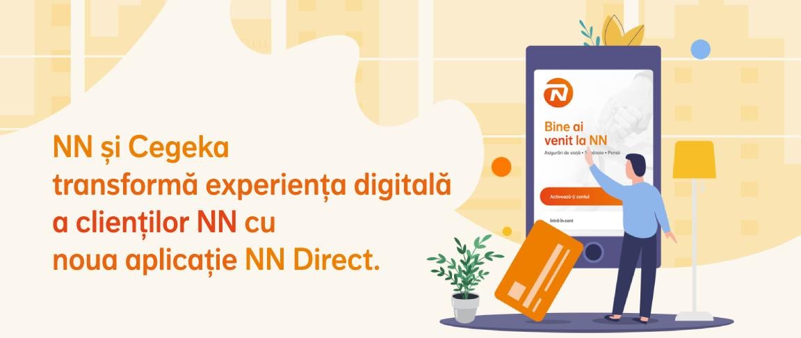 NN şi Cegeka transformă experinţa digitală a clienţilor NN prin noua aplicaţie NN Direct